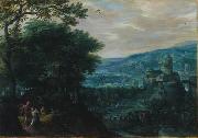 Gillis van Coninxloo Landscape with Venus and Adonis oil on canvas